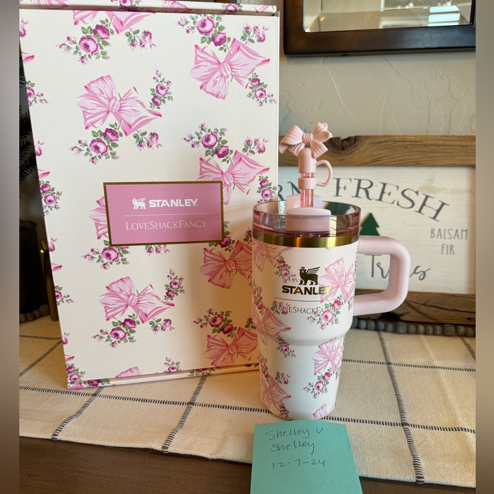 Stanley Love Shack Fancy Rose Beaux 20 Oz NWT Limited Edition